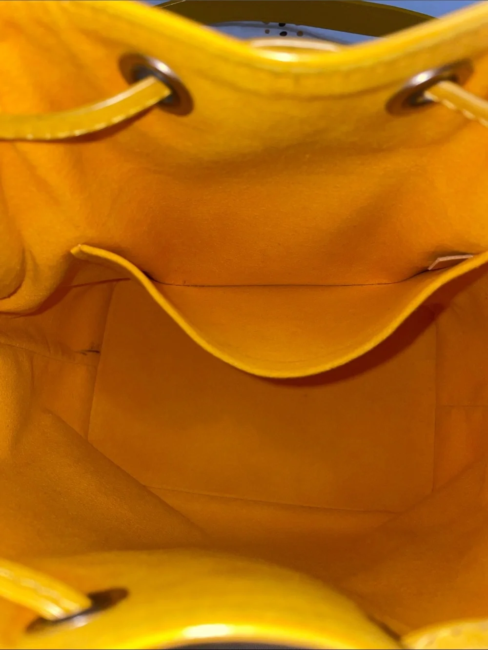 Louis Vuitton Yellow Citron Epi Leather Drawstring Noe BB Bucket Bag
